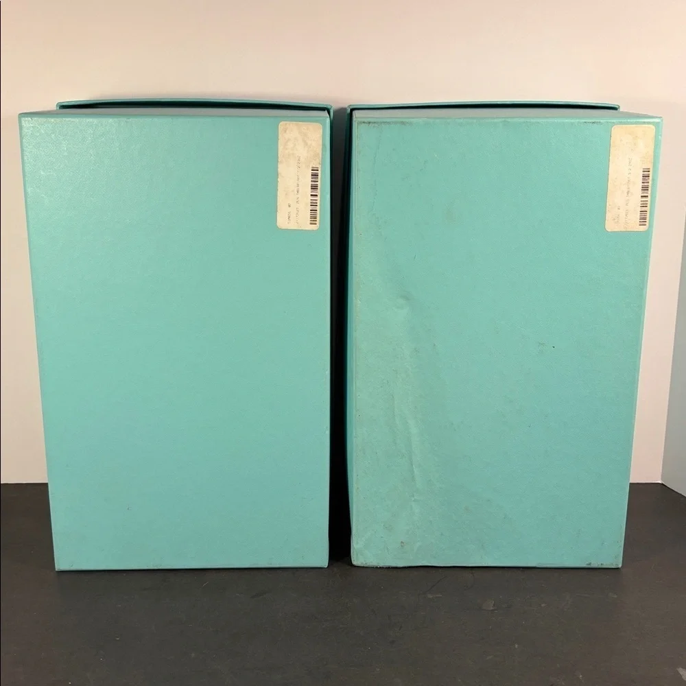 Tiffany & Co. Large Blue Storage Box Set (2) with Lids